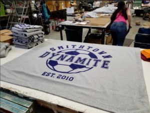Customized Stadium Blankets with Business Logos